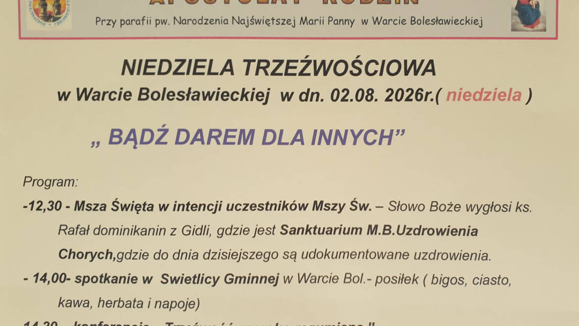 Niedziela trzeźwościowa